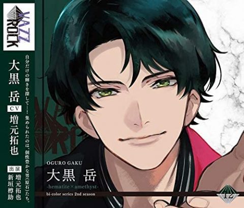 「VAZZROCK」bi-colorシリーズ2ndシーズン12「大黒 岳 -hematite×amethyst-」